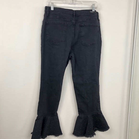 Pilcro & The Letterpress Ruffle Stud Hem Crop Jean - Picture 6 of 8